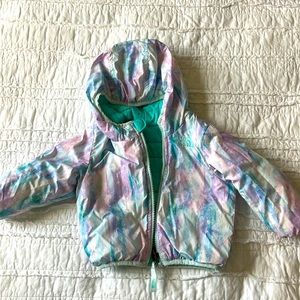 6-12 mo reversible North Face puffer jacket